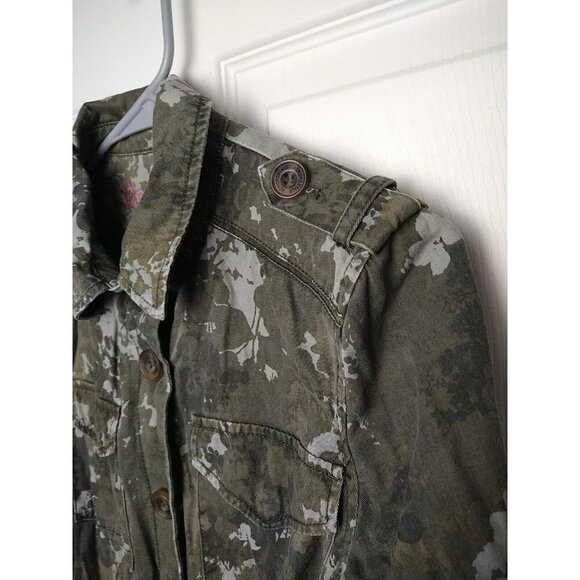 AEROPOSTALE Lightweight Cameo Military Style Drawstring Jacket. Size S - Picture 3 of 15